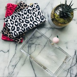 CHARLOTTE OLYMPIA Pandora Peach Perspex Clutch